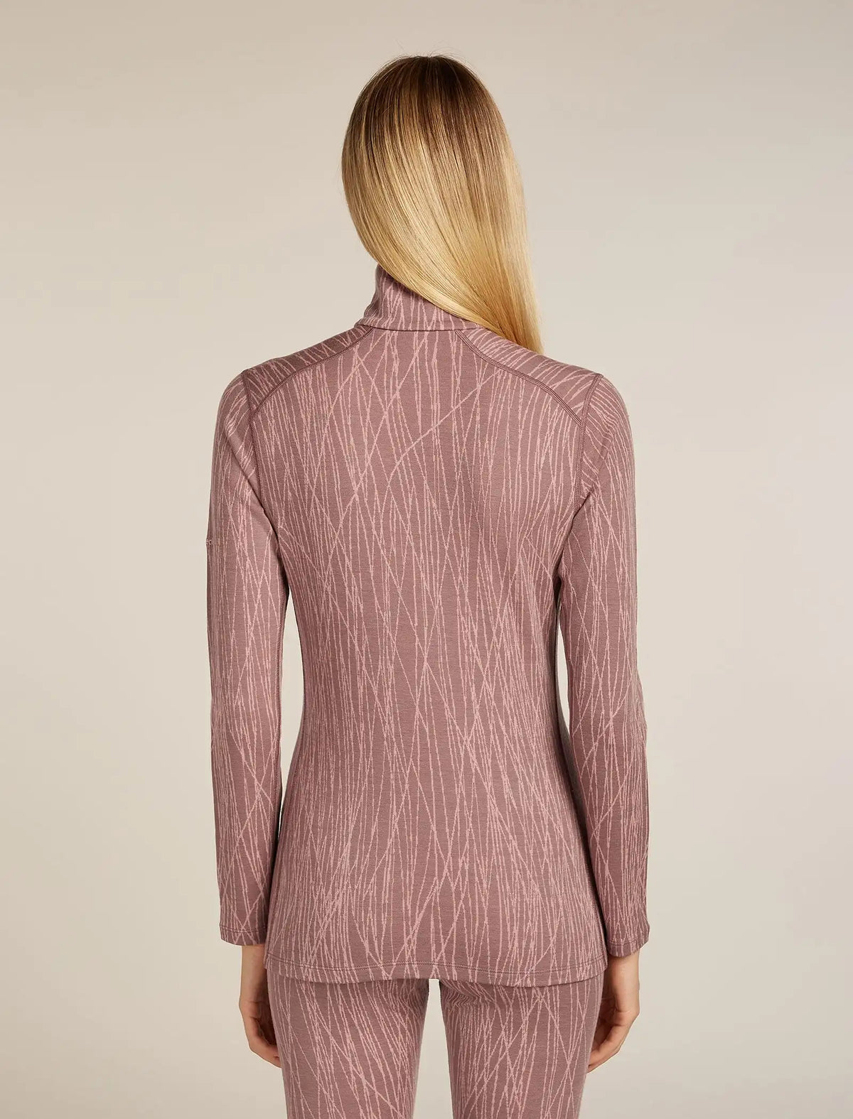 Women's Merino 260 Tech Vertex Long Sleeve Half Zip Thermal Top Delta Lines
