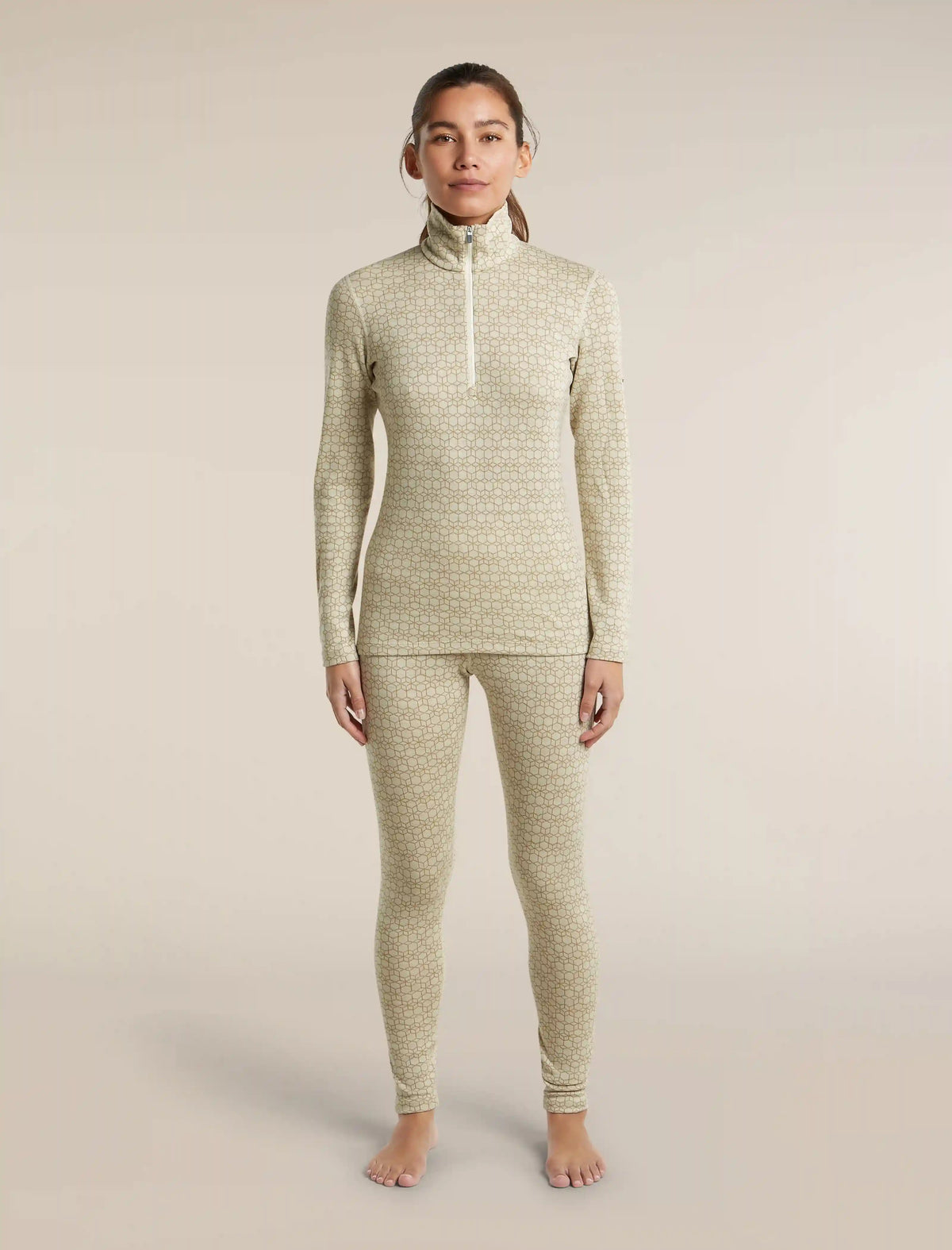 Women's Merino 260 Oasis Vertex Long Sleeve Thermal Half Zip Alpine Geo