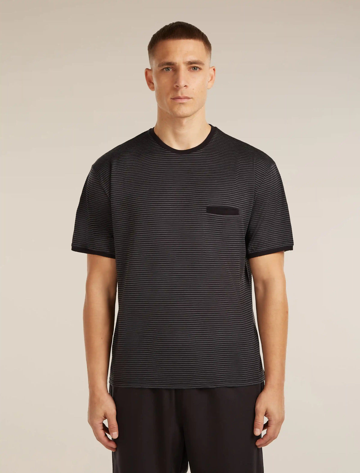 Unisex Merino 150 Short Sleeve Tee Stripe