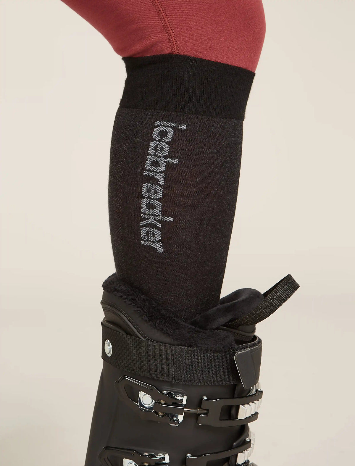 Women's Merino Snow Liner Over The Calf Socks
