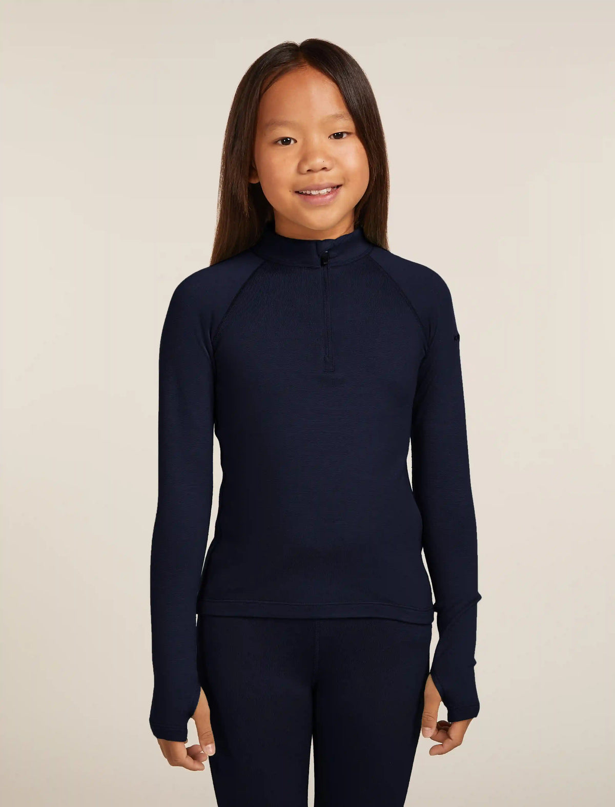 Kids’ Merino 260 Oasis Long Sleeve Half Zip Thermal Top